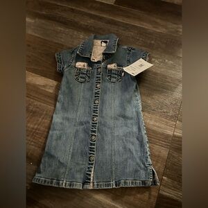 Vintage baby gap denim dress z3T k3